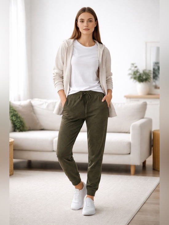 GAP Pants - GapFit Brushed Tech Jersey Joggers Dark Olive Loungewear Workout Small